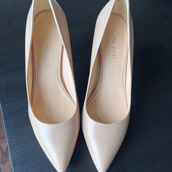 Nine West Heels Beige Size 7 - Picture 2 of 4
